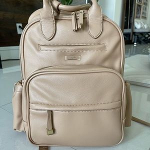 Jujube Million Pockets Backpack Vegan Leather Beige